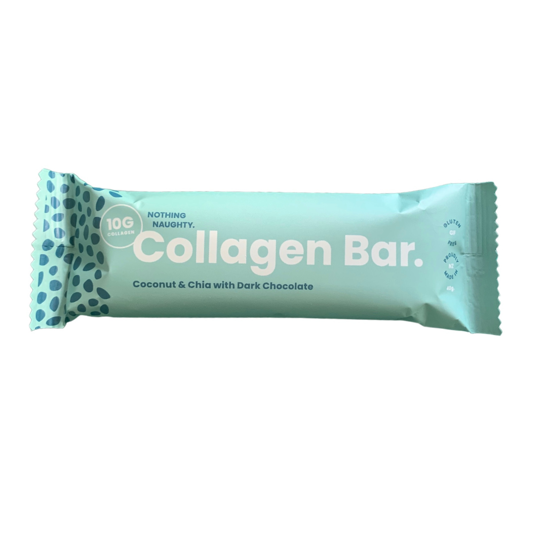 Collagen Bar 40g Nothing Naughty - Yum Box NZ